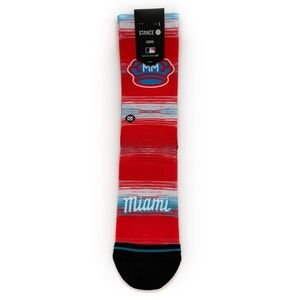 Stance Miami Marlins CC Alt City Connect Crew Socks Mens Large 9-13 MLB New NWT